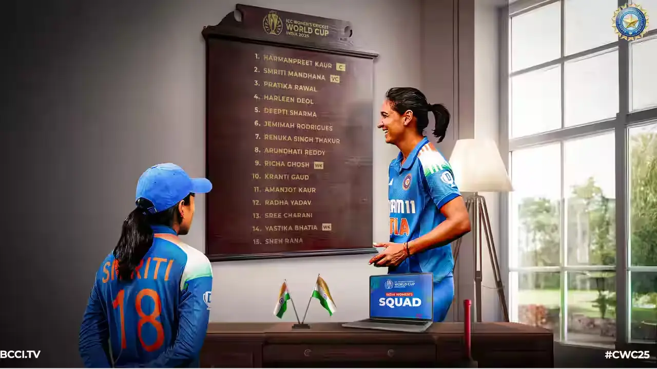 Who are the squad members of India in World Cup 2025?
