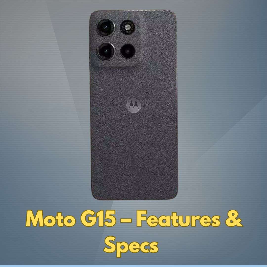 Moto G15 5G smartphone with 50MP camera and 5000mAh battery