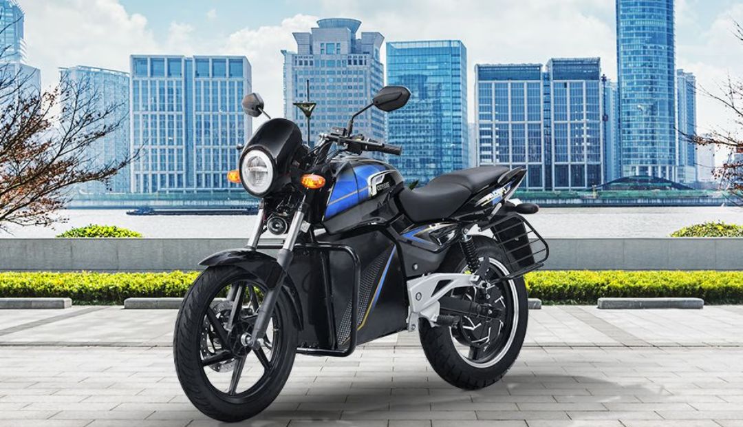 Odysse Vader Electric Bike 3 kWh lithium-ion battery under fuel tank style body