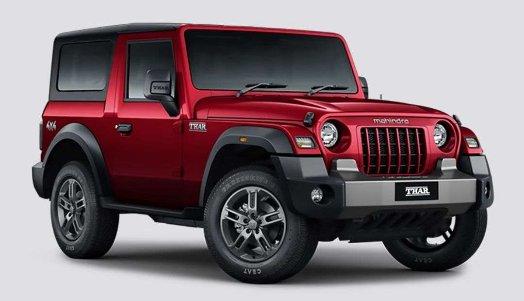 Interior of Mahindra Thar 2025 with adjustable driver seat and rear AC vents”