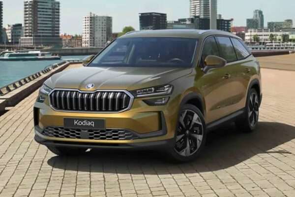 Skoda Kodiaq 2025 Front View – Powerful 4x4 Luxury SUV with Bold Design
