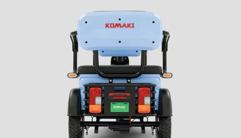 Komaki FAM 2.0 electric motor and battery close-up