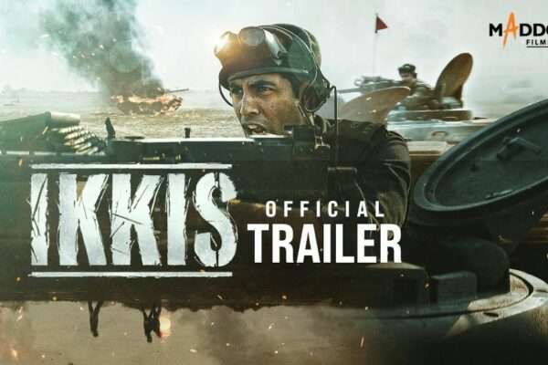 Ikkis movie poster featuring Agastya Nanda as Arun Khetarpal in Indian Army uniform from 1971 Indo-Pak war, directed by Sriram Raghavan