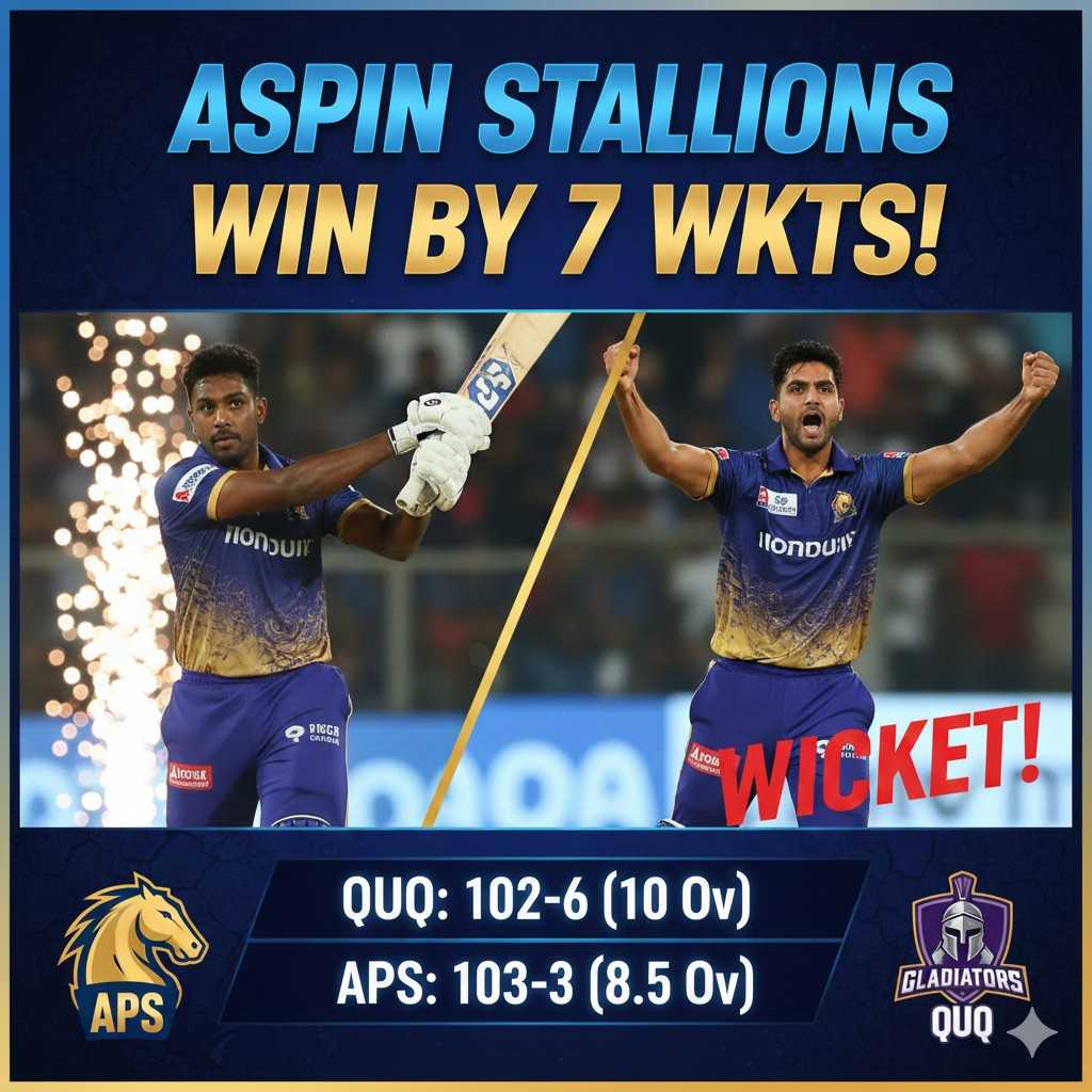 Aspin Stallions vs QUQ T10 2025