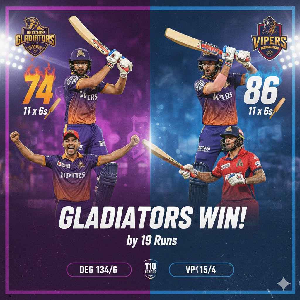 DEG vs VPR T10 Highlights