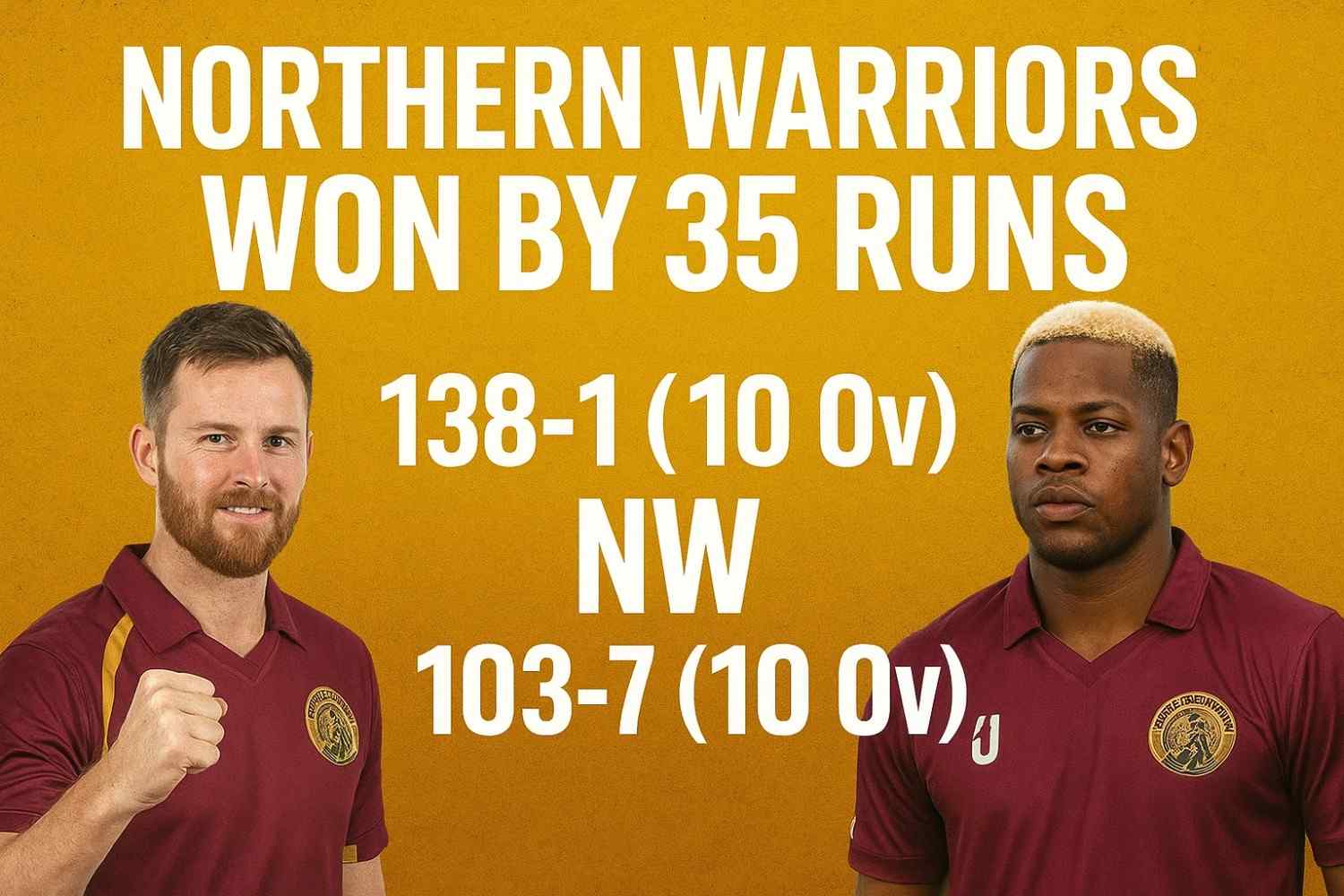 NW vs UBL T10 2025 Match 20