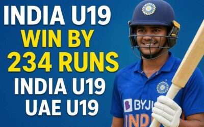 India U19 vs UAE U19 1st match highlights Hind