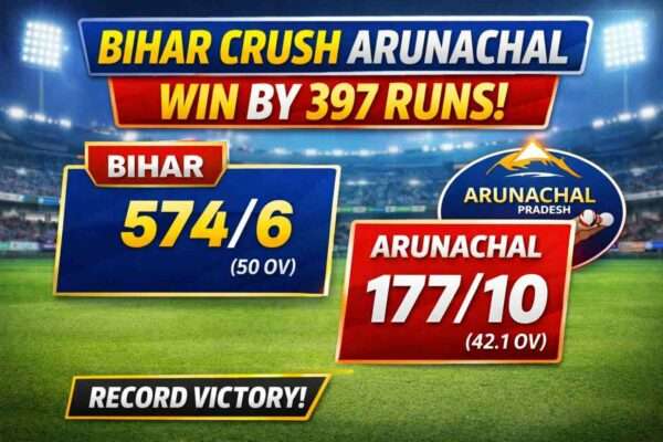 Bihar vs Arunachal Pradesh match