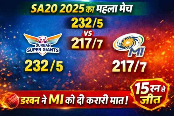Durban Super Giants vs MI Cape Town SA20 2025