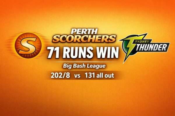 Perth Scorchers vs Sydney Thunder bbl 2025