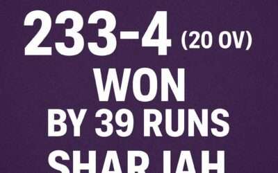 Abu Dhabi Knight Riders vs Sharjah Warriorz