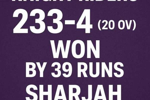 Abu Dhabi Knight Riders vs Sharjah Warriorz