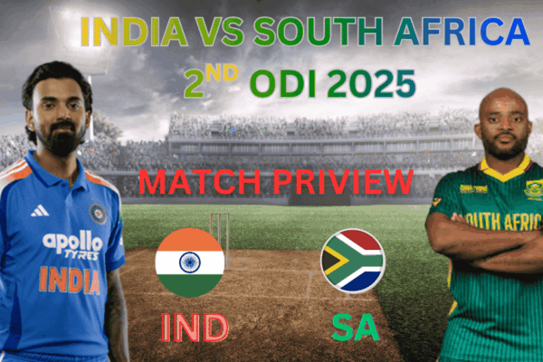 IND vs SA 2nd ODI 2025 Scorecard