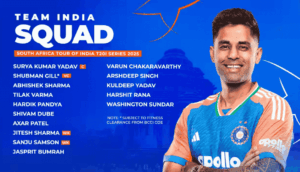 India vs South Africa 2025 T20I squad