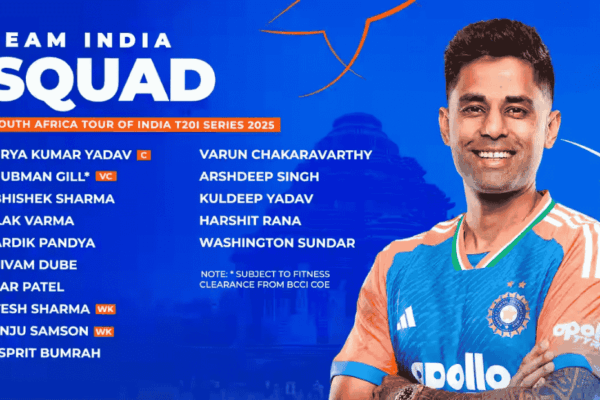India vs South Africa 2025 T20I squad