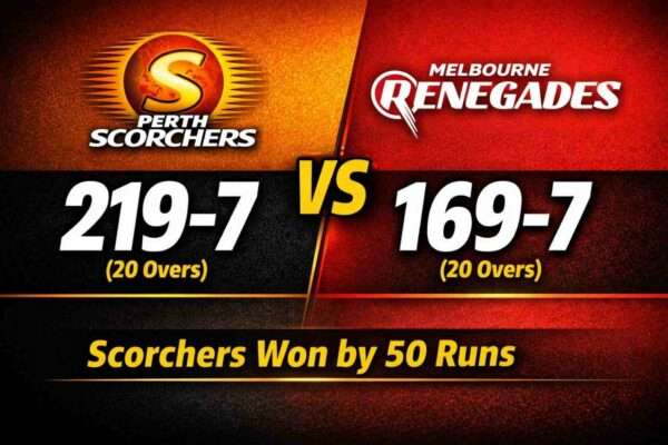 Perth Scorchers vs Melbourne Renegades match