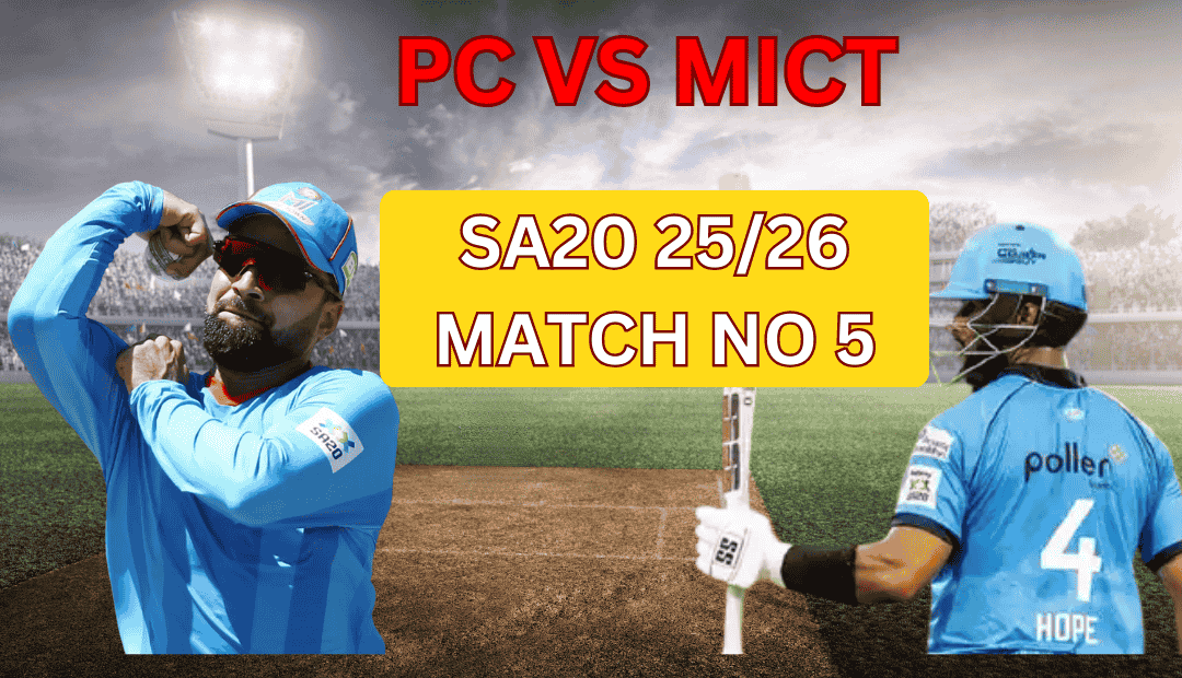 Pretoria Capitals vs MI Cape Town hindi