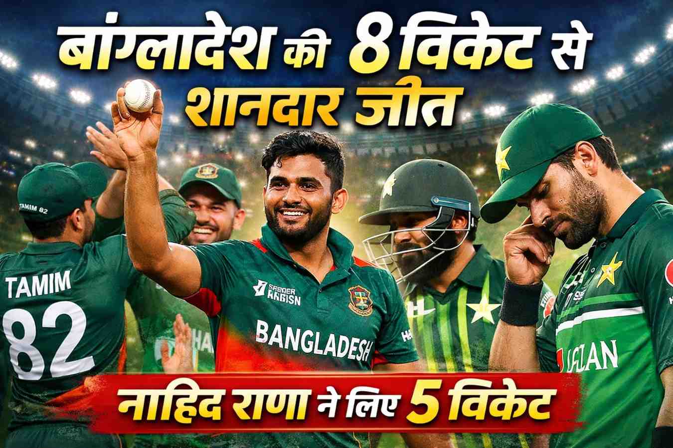 Pak vs Ban 1st ODI 2026 Hindi