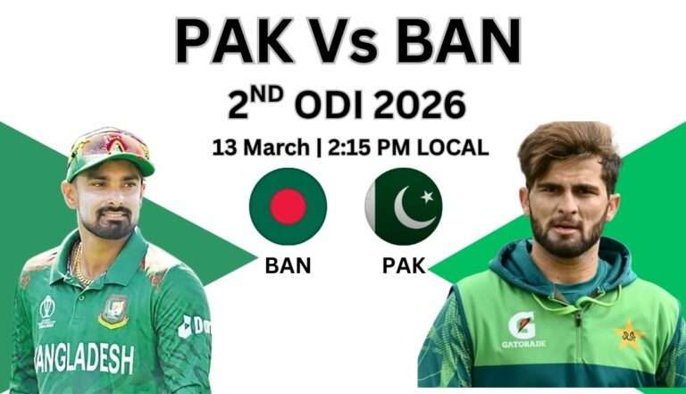 Pak vs ban 2nd odi 2026 highlight hindi