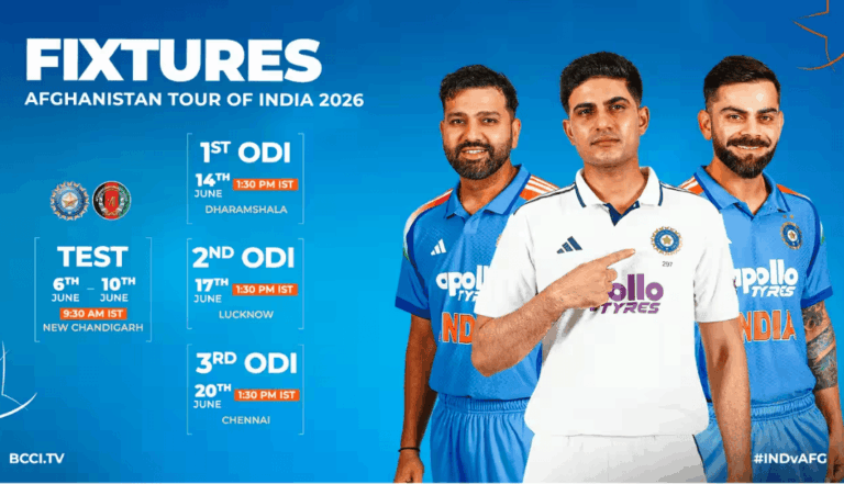 Afghanistan Tour of India 2026 Schedule