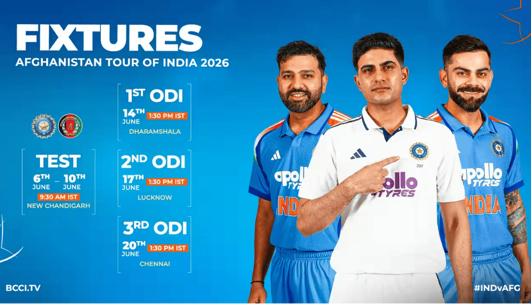 Afghanistan Tour of India 2026 Schedule