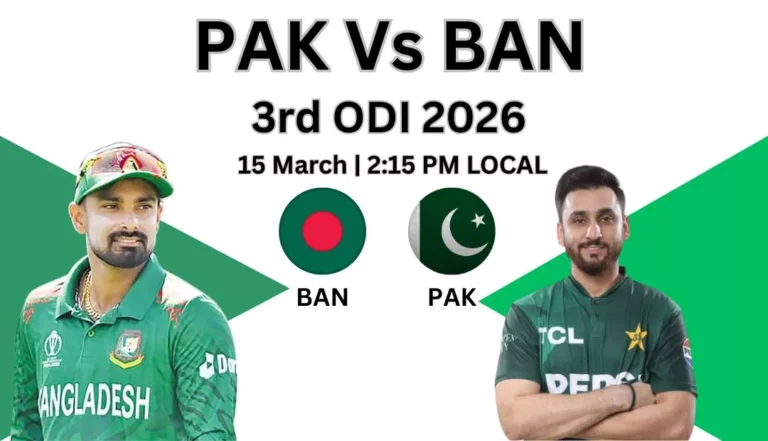 Pak vs ban 3rd odi 2026 hindi