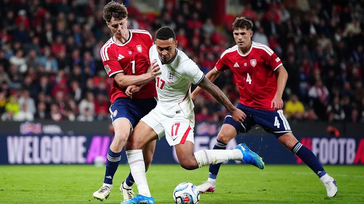 England vs Czechia UEFA Nations League match at Wembley Stadium on October 6, 2026