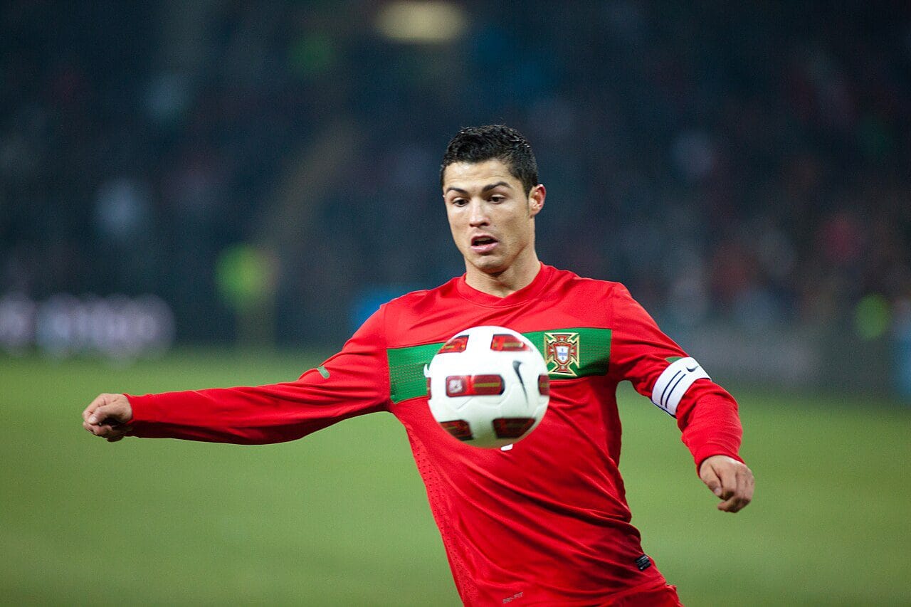 Cristiano Ronaldo biography: Ronaldo playing for Portugal against Argentina in Geneva on February 9, 2011
